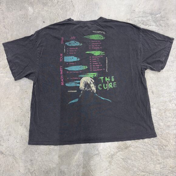 The Cure Beach Party Tour One Size Tee DAYDREAMER Band Tee Faded Vintage - Picture 6 of 9